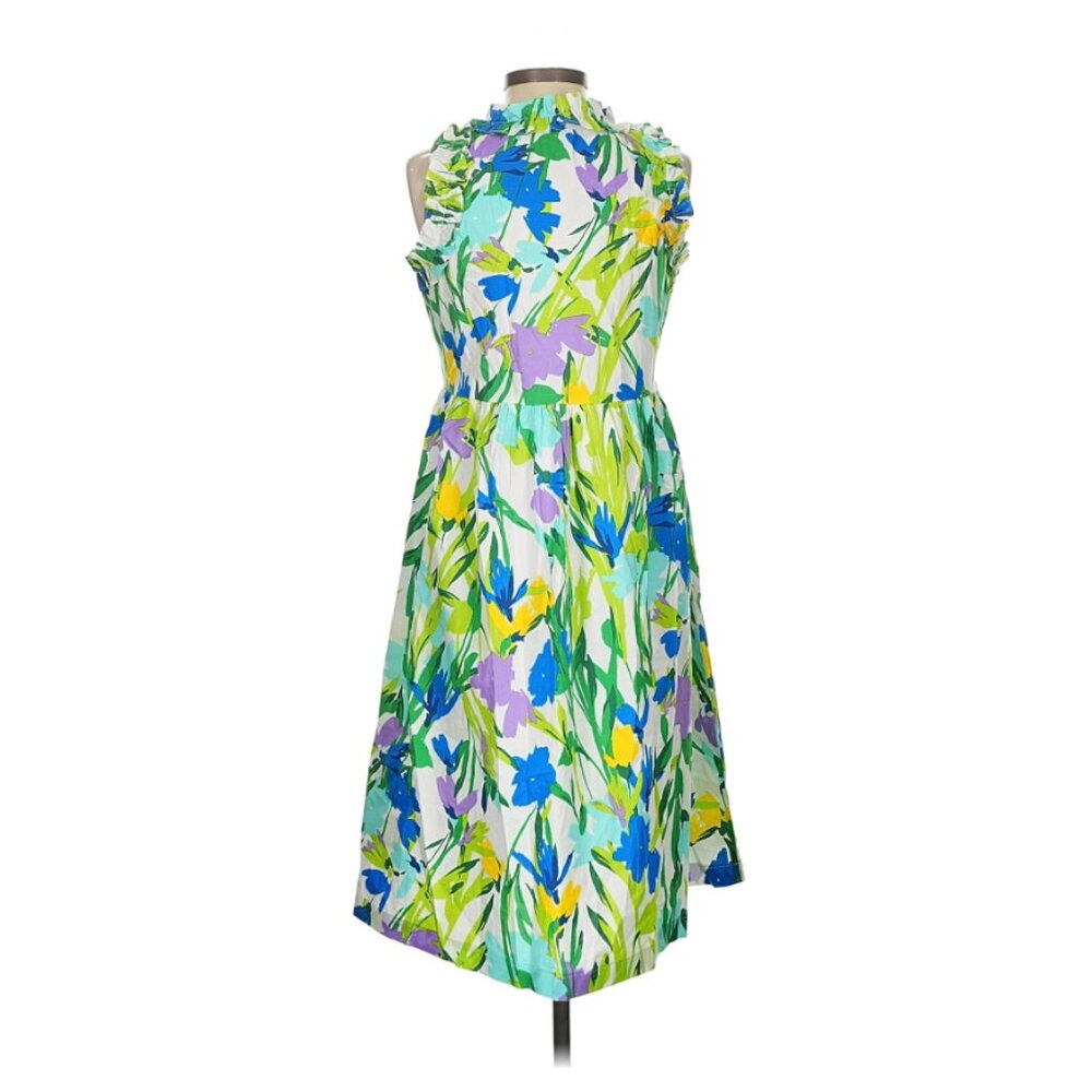 Maggie London Vibrant Floral Midi Dress - Size 0 - Like New - Picture 4 of 10